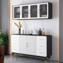 Light luxury wine cabinet sideboard integrated wall assembly high cabinet storage cabinet modern and simple multifunctional tea cabinet cupboard