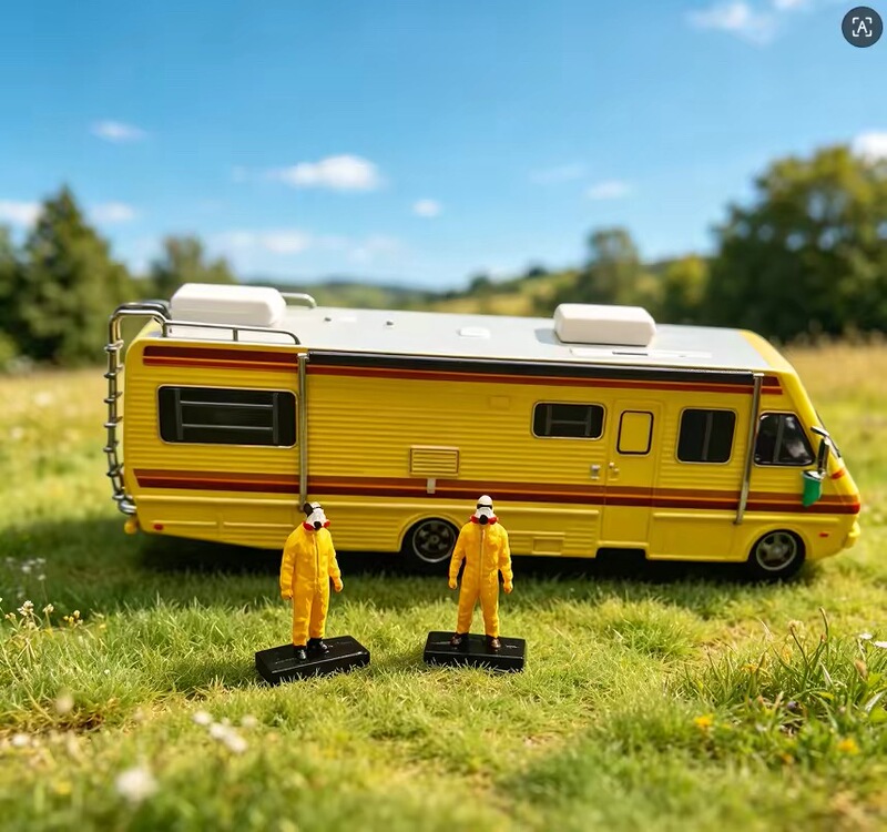 1:64 1986 Fleetwood Bou Breaking Bad Bus Rv Camper Van