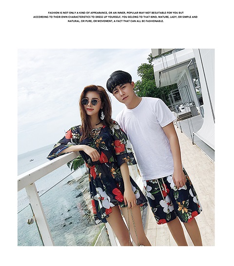 Cặp đôi đồ bơi kỳ nghỉ Cặp đôi đồ bơi ba mảnh phù hợp với bikini bãi biển nữ tuần trăng mật những người yêu biển 	đồ đôi đi biển màu trắng	