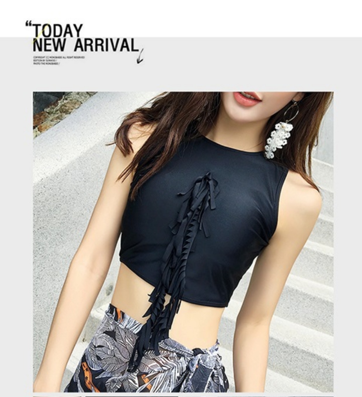 Cặp đôi đồ bơi bảo thủ mùa xuân nóng bỏng ngực nhỏ tụ tập bikini áo tắm gợi cảm bên bờ biển kỳ nghỉ phù hợp với cặp đôi đồ biển cặp	