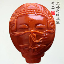 Purely hand-carved olive core carvings large-seed fine products the road to Buddhahood Ten Thousand Buddhas Formless Buddhas Three-way Olive Beard Accessories