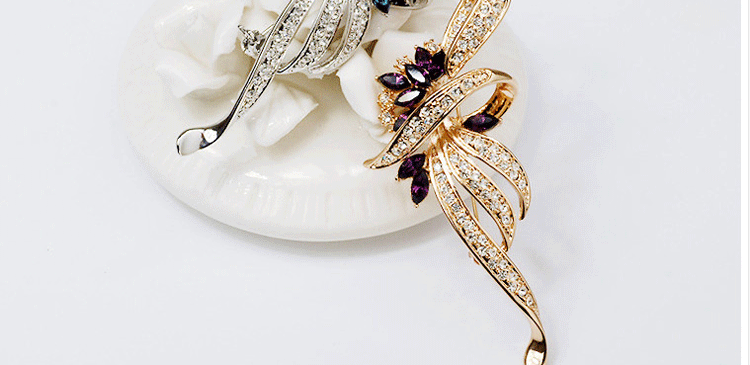 Broche femme en cristal autrichien - Ref 1178504 Image 19