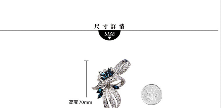 Broche femme en cristal autrichien - Ref 1178504 Image 22