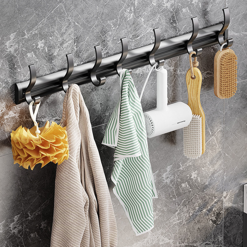 Handle wall hanging rack strong viscose-free towel hook hook kitchen bathroom door stick cloak hook hook hook