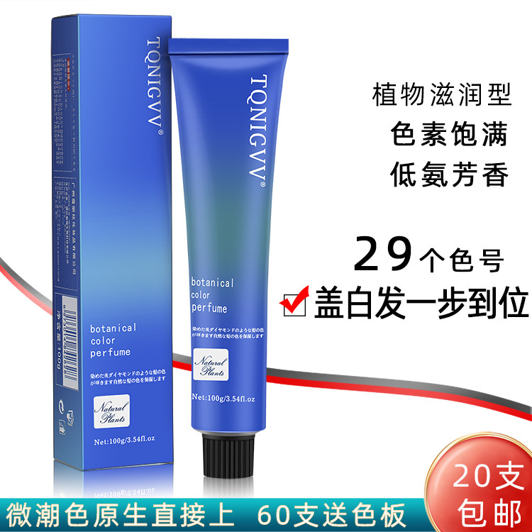 Beauty Hair Aromatic no ammonia Dye Cream Hair Salon Professional Step Cover White Hair Tide Color Cream shop Hair Dye Direct