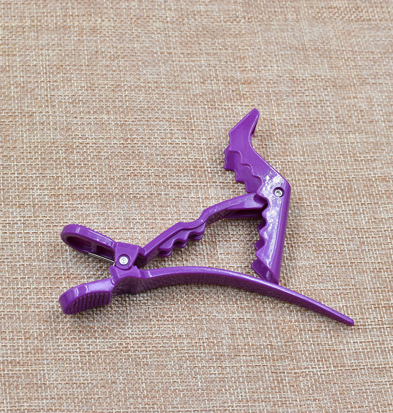 Hair Salon Special Crocodile Clamp Hairdresser Partition Clip Plastic Duckbill Clip Haircut Styling Partition Tool Long Mouth Clip