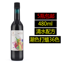 Hairdresser products Direct selling transparent color blue hair clear water wax paste hair polished wax dye