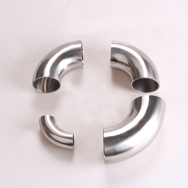 Stainless steel sanitary grade elbow 304 stainless steel elbow mirror fine polished hygienic grade food grade 90 degree elbow