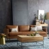 Bắc ou sofa phòng khách sẵn sàng tăng gấp đôi kích thước của một gia đình người Mỹ kết hợp da văn phòng sofa góc ba chữ số - Ghế sô pha Ghế sô pha