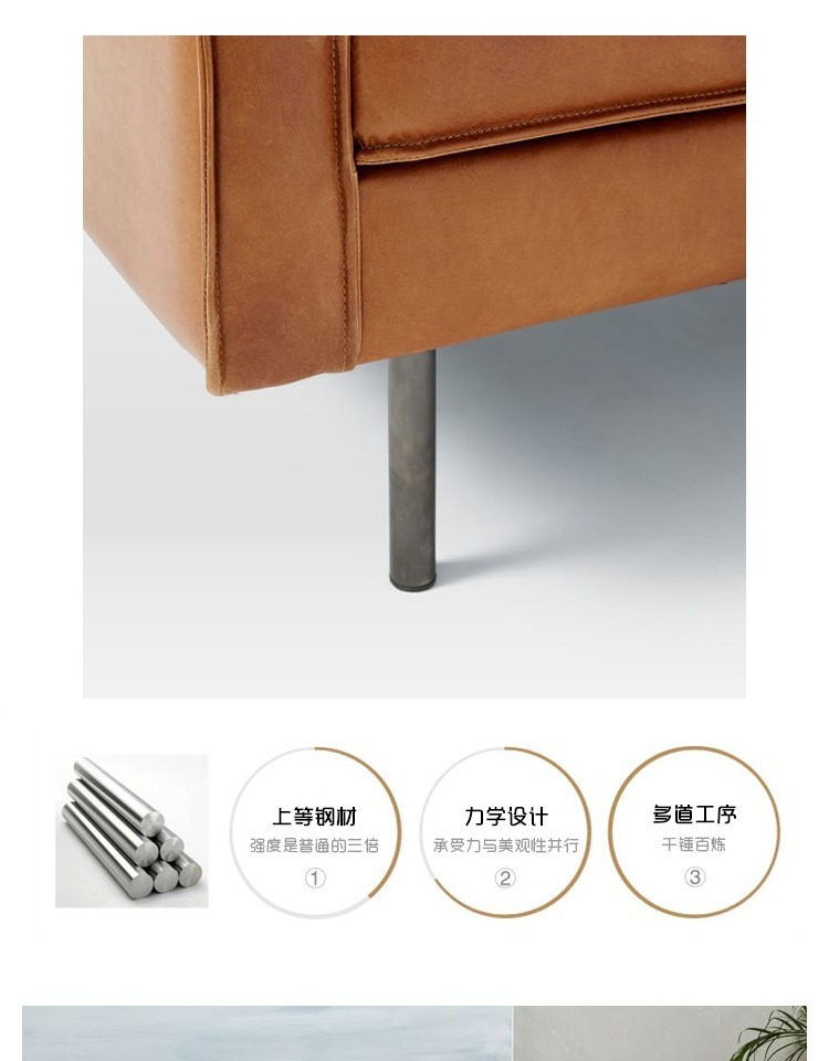 Bắc ou sofa phòng khách sẵn sàng tăng gấp đôi kích thước của một gia đình người Mỹ kết hợp da văn phòng sofa góc ba chữ số - Ghế sô pha sofa giường giá rẻ