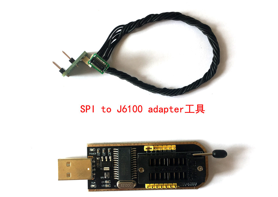 SPI to J6100 EFI BIOS chip-free brushing machine solves non-Apple SSD nvme sleep awakening
