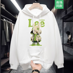 New Arrivals from the Store | 2025 Autumn Heavy Cotton Hooded Sweatshirt for Men and Women, Loose Fit, Trendy Brand Cartoon Hoodie, Spring and Autumn Style