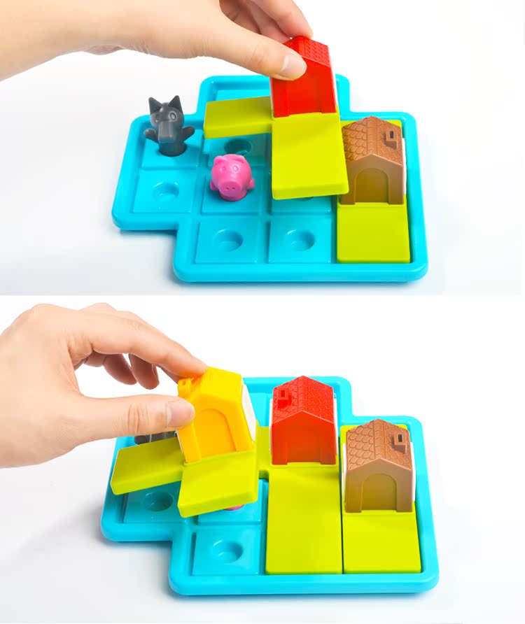 Chim cút nhỏ ba con lợn thông minh câu đố đồ chơi giáo dục sớm câu đố lý luận bảng trò chơi 3-7 tuổi shop đồ chơi