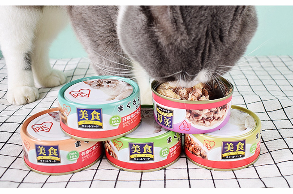 Thực phẩm Alice IRIS Mèo tự nhiên Mèo đóng hộp Snack Dinh dưỡng Thực phẩm ướt Cá ngừ 100g * 5 Hương vị - Đồ ăn nhẹ cho mèo hạt minino