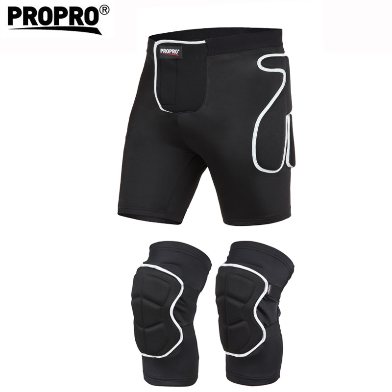 propro ski protective gear set single-board double-board hip and knee pads adult anti-fall pants men and women ski equipment