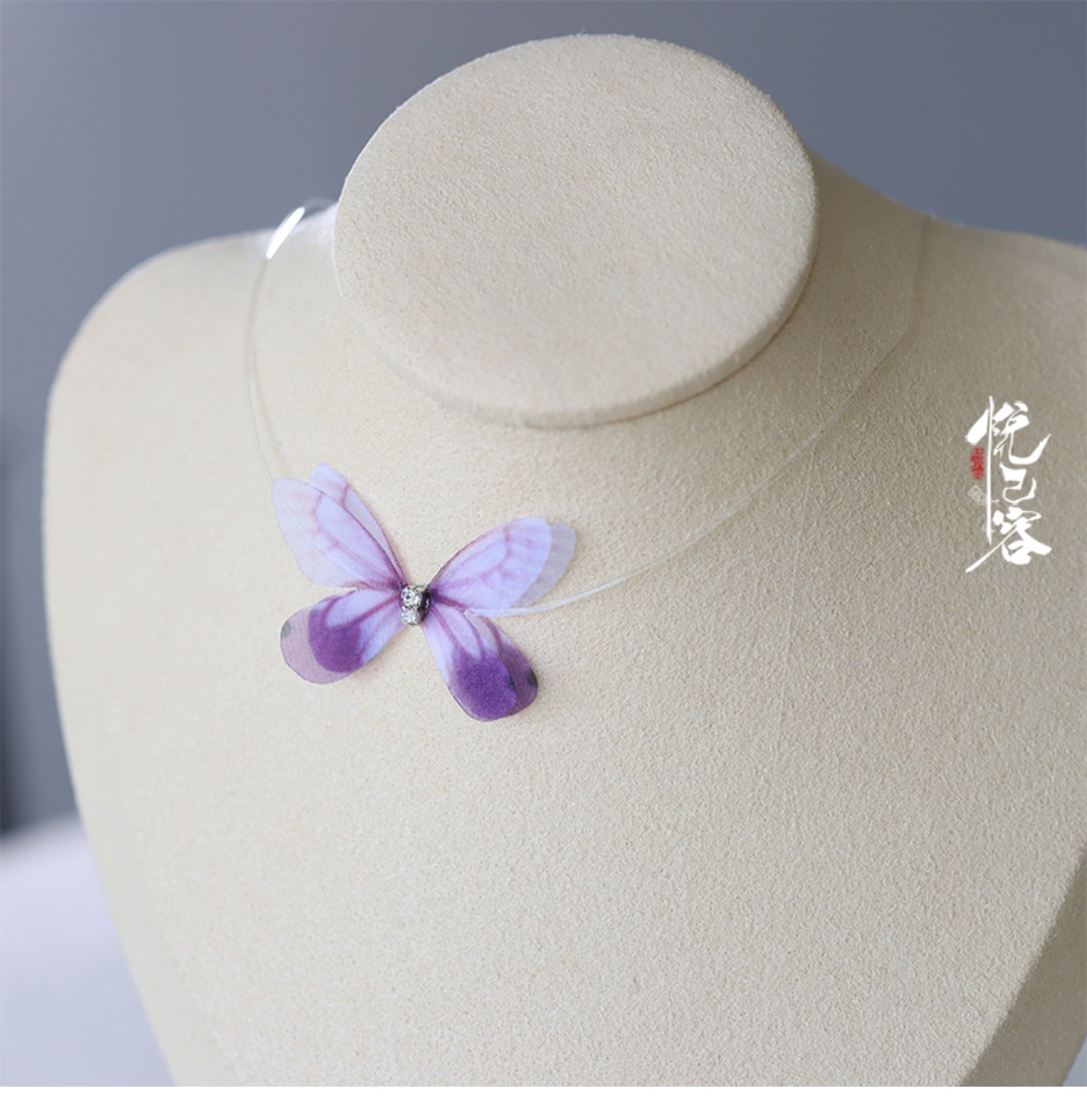 ネックレス1点 漢服飾り 髪飾り 悦己容 纷飞蝶 首輪 Spring Sounds