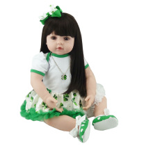 60 cm black long release simulation doll reborn baby baby baby baby baby childrens toys