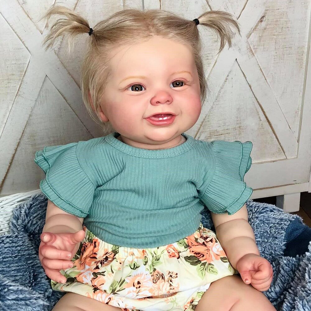 BZDOLL 3D high color blood vessels blue veins visible 60 cm fat reborn baby doll toy reborn baby