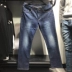 Modillo nam thương hiệu mùa xuân và mùa hè mẫu quần nhỏ ống hơi mỏng cotton nhỏ chân thẳng quần dài quần jeans - Quần jean