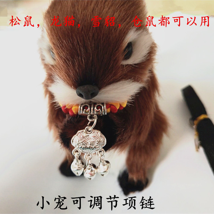 Squirrel traction rope devil chain chinchilla hamster guinea pig out collar guinea pig fat rat rope golden bear
