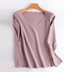 德绒无痕贴身自发热保暖打底衫