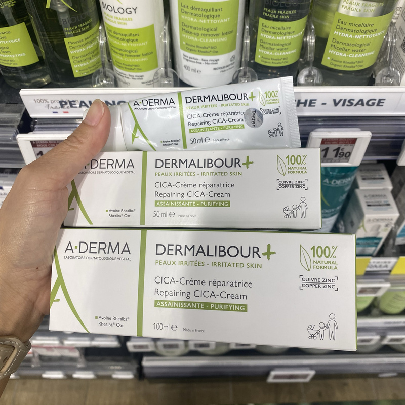 Personal Use A-Derma Oat Regenerating Repair Cream Cica for Damaged Skin, Dry and Sensitive Skin, and Itching