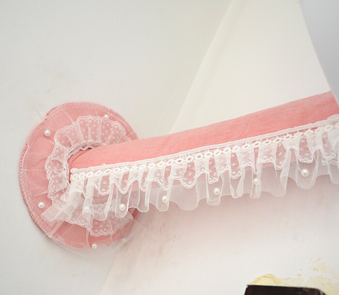 Pastoral lace air conditioning hole decorative pipe decorative cover Cotton custom pipe ugly baffle wall hole paste package pipe