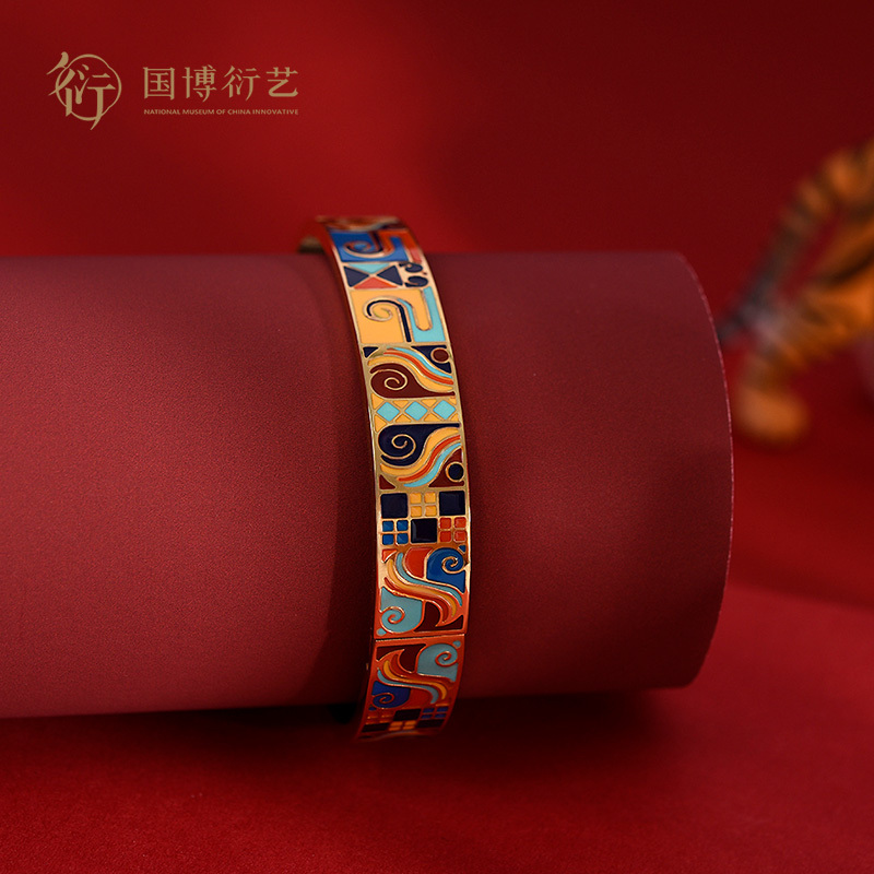 National Museum of China Qingyun Delu Titanium Steel Bracelet Creative Jewelry Beijing Specialty Souvenir Gift for Women