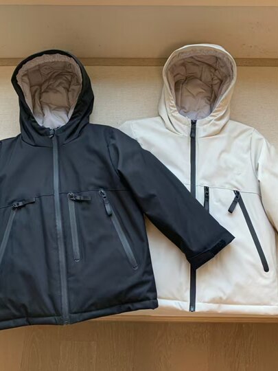 25 Autumn/Winter New Korean Style Fleece Warm Jacket for Boys and Girls, Zipper Stand Collar Coat, Can Be Used as Inner Layer