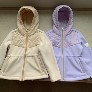 Children - Early Spring New Product, Girls' Waist-Adjustable Double-Sided Fleece Hooded Zip-Up Windproof and Warm Jacket