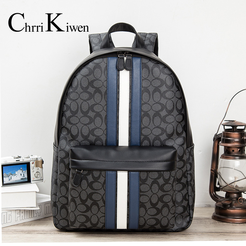 Chrri kiwen backpack men's backpack fashion trend computer Travel Leisure large capacity student schoolbag