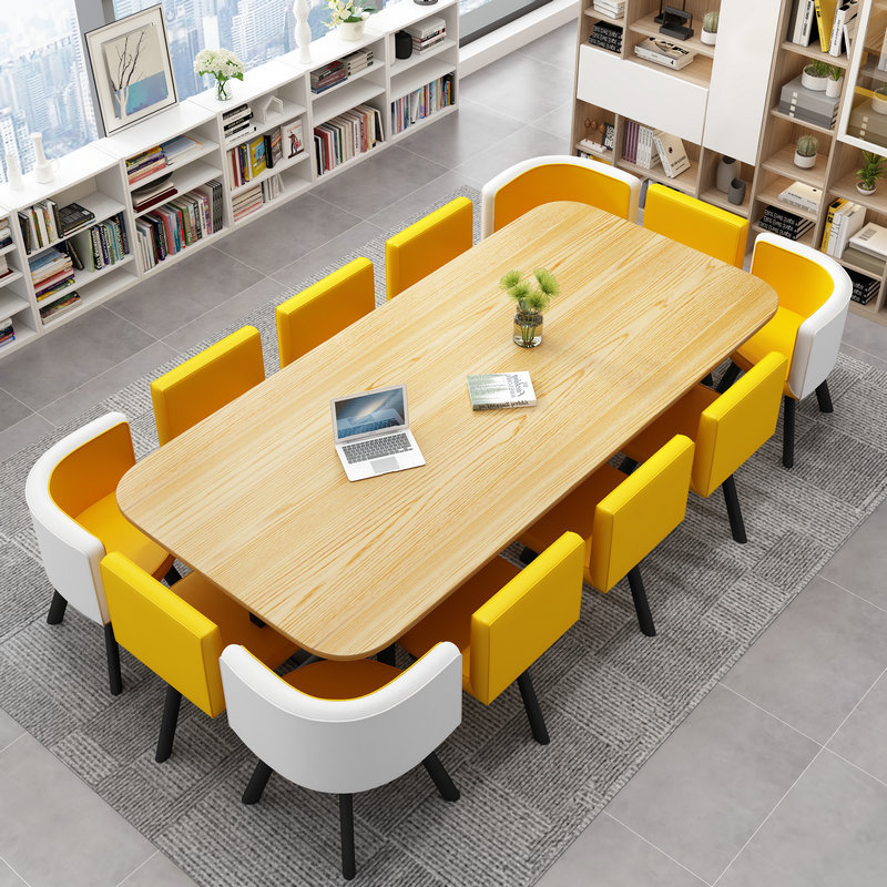 3m Office Conference Table, Long Table, Simple and Modern, Library Reading Room, Training and Rest Area, Negotiation Table and Chair Set