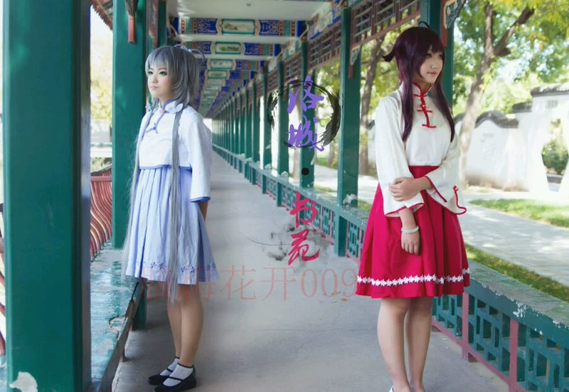 Luo Tianyi Le Zhengzheng COS Luocheng Nhà Sách cosplay anime trang phục V nhà vocaloid Bắc và Nam nhóm hiệu suất