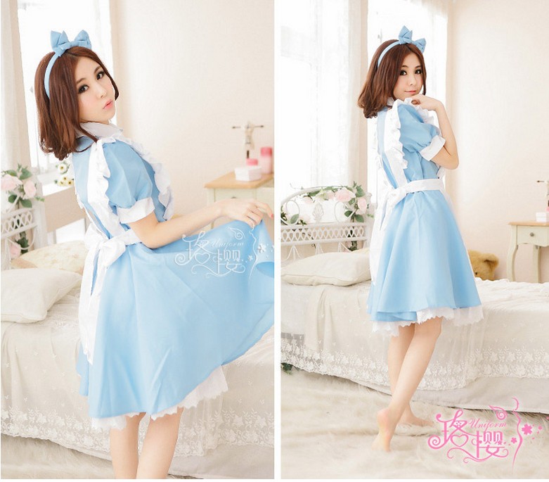 Trang phục cosplay Alice in Wonderland trang phục hầu gái nhà hàng trang phục COS show trang phục đồ cosplay shinobu