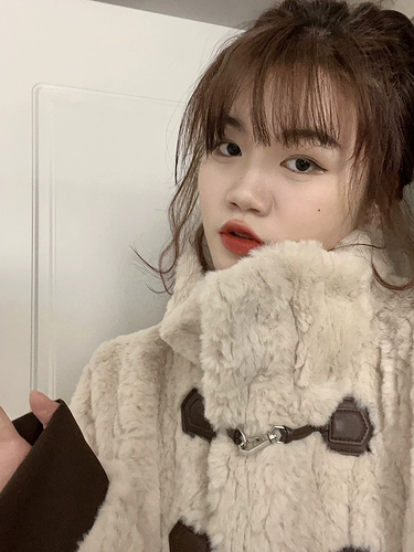 2025 Новый зимний экологически чистый кролик кроличье меховое покрытие Женское густое толстое меховое хлопковое покрытие