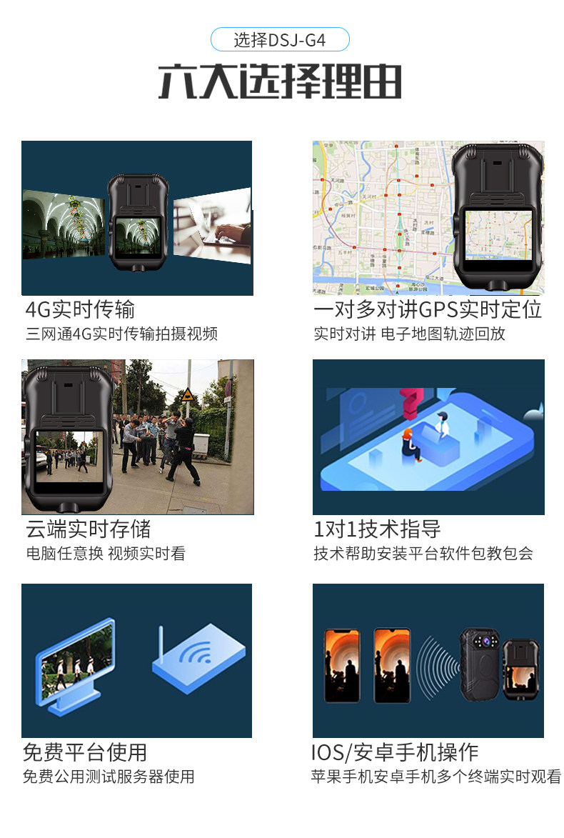 执法1号G4执法记录仪GPS定位4G实时WIFI远程传输现场执法记录仪 执法1号G4执法记录仪GPS定位4G实时WIFI远程传输现场执法记录仪