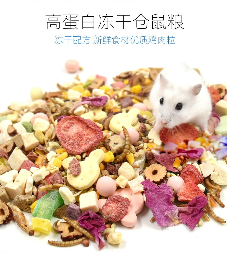 Hamster grain main food feed fruit and vegetable grain golden silk bear grain flower branch rat grain seafood grain comprehensive nutrition grain deodorize meme hair