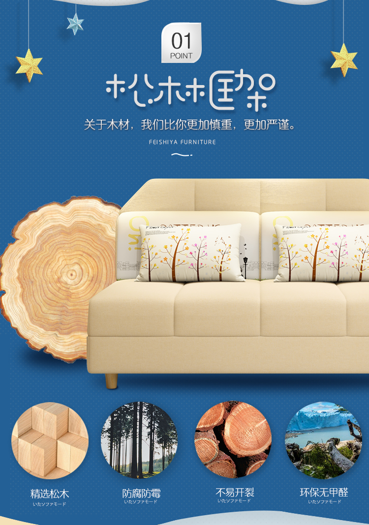 Có thể gập lại căn hộ nhỏ phòng khách sofa phòng khách đôi dual-sử dụng đa chức năng beanbag 1,5 1,8 tatami - Ghế sô pha ghế giường