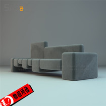 Creative Fashion Personality Qu Spectral Splicing Art Designer Piano Keys Creative Composition And Other Waiting Area Bu Art Sofa