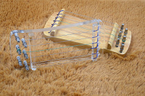 Crystal transparent color portable hand instrument for beginners log guzheng finger training device small guzheng finger training finger accessories