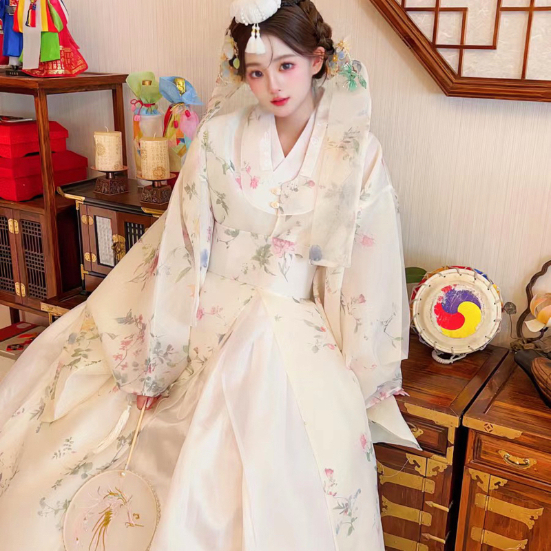Yanji Hanfu New Style Korean Dress Women's Wedding Dress Yanji Princess Traditional Court Dress Super Fairy Ancient Style Travel Photography Costume