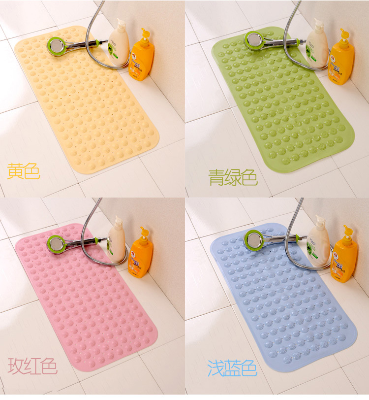 Thảm nhựa không mùi mat phòng tắm lớn thảm massage PVC vòi hoa sen với cốc hút thảm tắm - Thảm sàn thảm cầu thang
