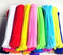 DIY hairy root hand twist color wool bar gold onion accessories Rod velvet thread iron wire velvet material 100 a pack