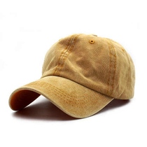 Wild Korean version of the old baseball cap washed denim curved eaves cap mens and womens street hip hop hats summer