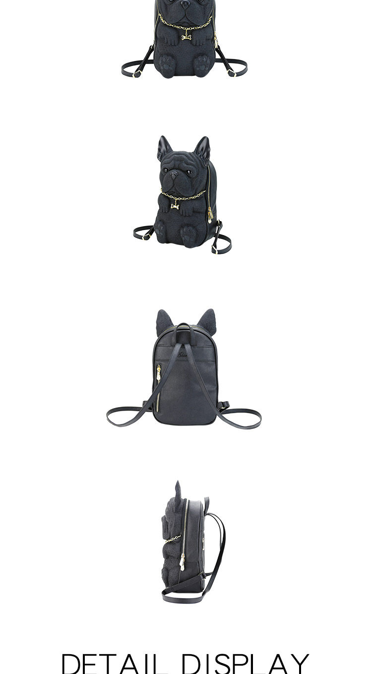 香港Adamo 3 D Bagフレンチブルドッグバックパック個性的な立体動物