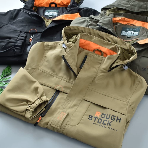 Мужская ветрозащитная водонепроницаемая дорожная куртка с капюшоном, большой размер, европейский стиль