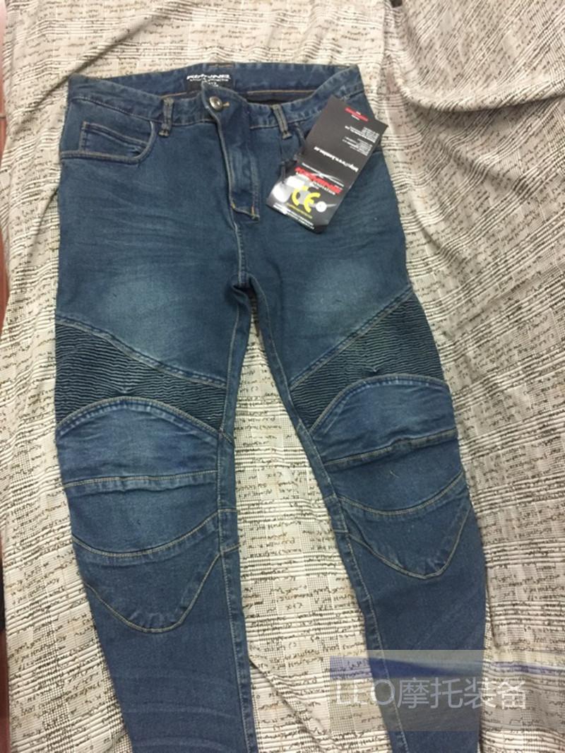 Đi xe đạp Jeans Xe máy Đàn ông Mùa Retro Xe máy Hiệp sĩ Cao bồi Quần khúc côn cầu xuyên quốc gia Quần cưỡi - Xe máy Rider thiết bị bảo vệ gối