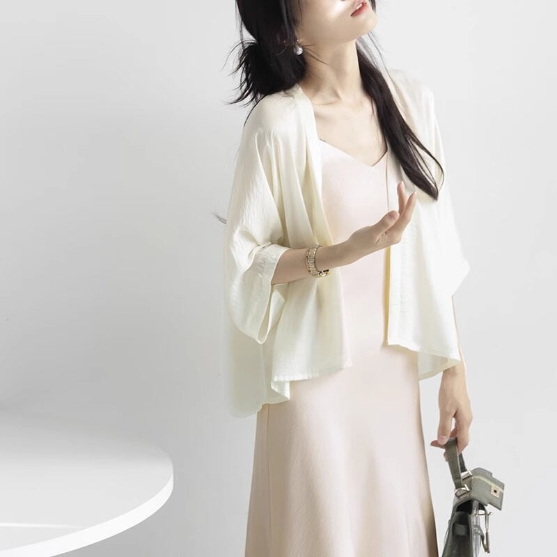Sun Protection Clothing for Women, New Summer Style, Lazy and Gentle Style, Asymmetrical Shawl, Chiffon Cardigan Top, Outer Layer, Thin Coat