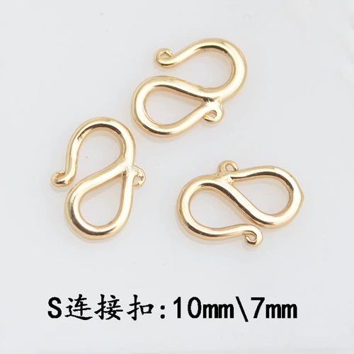 24 -километровое золотое цепное соединение пряжка от пряжки пряжки рыб