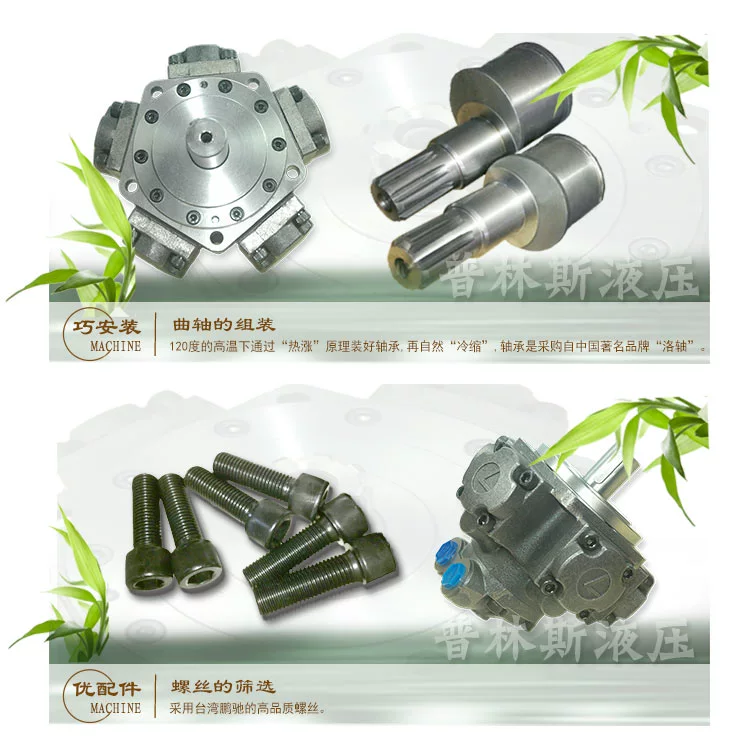 motor thủy lực Động cơ năm sao 2-100/125/150/175/200/250/280 động cơ dầu thủy lực pít tông thể tích nhỏ mô tơ thủy lực bánh răng motor bơm thủy lực